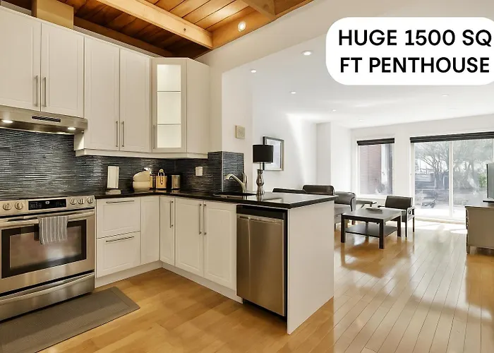Stunning Full Apartments - Stocked Kitchens - Washer & Dryers - Workspace Provided - Fast Wifi - Located On The Famous St Denis Street - Near Metro Mont Royal